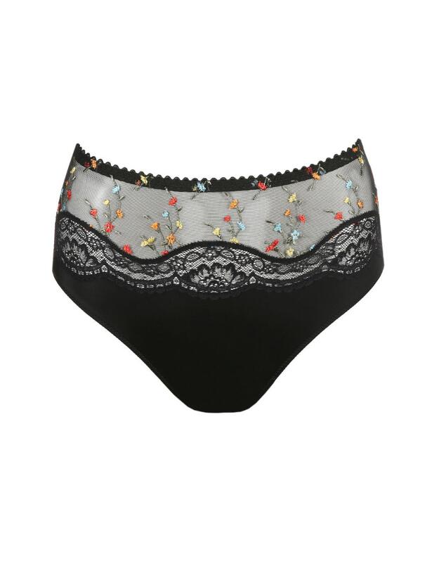 0563141 Prima Donna Midnight Garden Full Brief - 0563141 Black