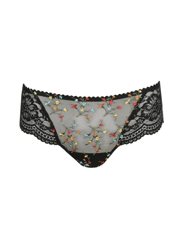 0563142 Prima Donna Midnight Garden Hotpants Brief - 0563142 Black
