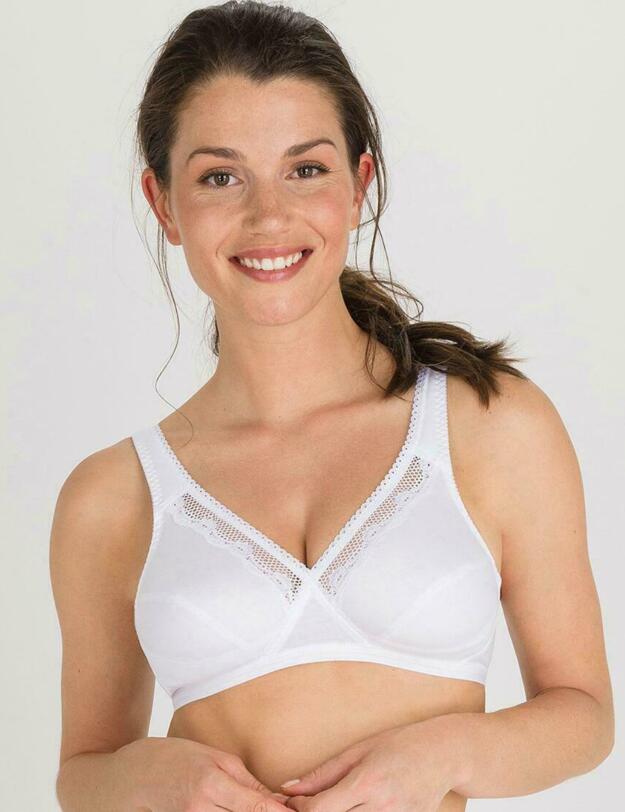 P4771 Playtex Classic Support Soft Cotton Bra - P4771 White