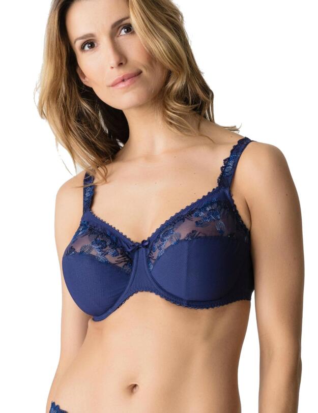 0162926/0162927 Prima Donna Plume Comfort Full Cup Bra - 0162926/0162927 Bleu Bijou