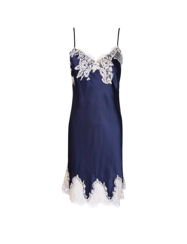 ALC1080 Lise Charmel Splendeur Soie Night-Dress - ALC1080 Splendeur Marine
