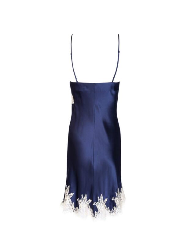 ALC1080 Lise Charmel Splendeur Soie Night-Dress - ALC1080 Splendeur Marine