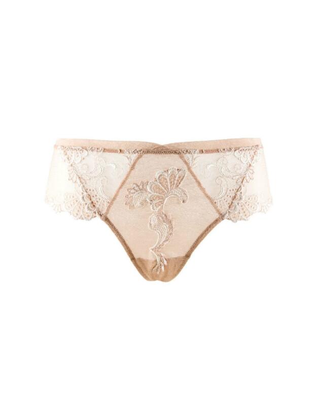 ACC0488 Lise Charmel Dressing Floral Shorty Brief - ACC0488 Ambre Nacre