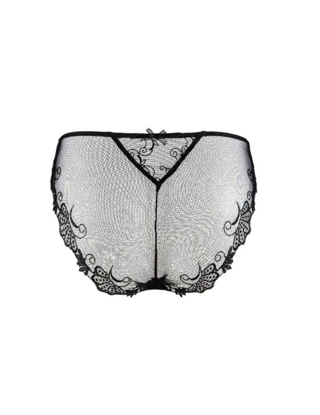 ACC0788 Lise Charmel Dressing Floral Italian Brief - ACC0788 Noir