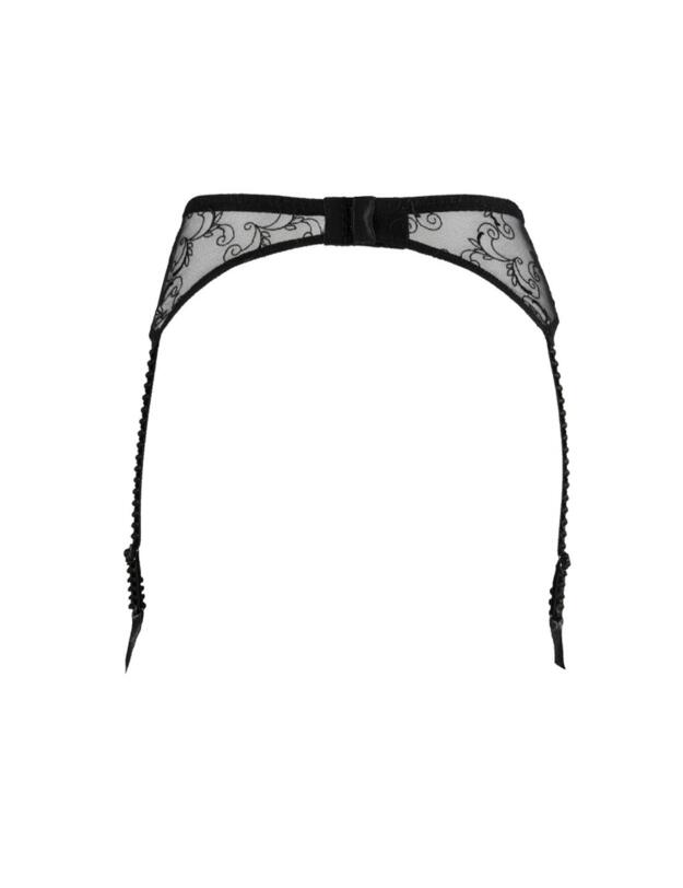ACC4788 Lise Charmel Dressing Floral Suspender Belt - ACC4788 Noir