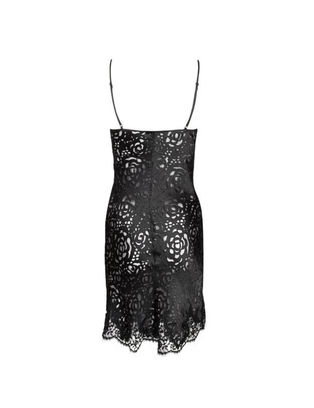 ALC1088 Lise Charmel Dressing Floral Nightdress - ALC1088 Noir