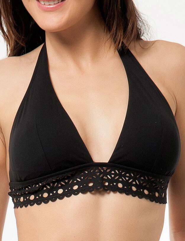 Lise Charmel Ajourage Couture Triangle Bikini Top Noir