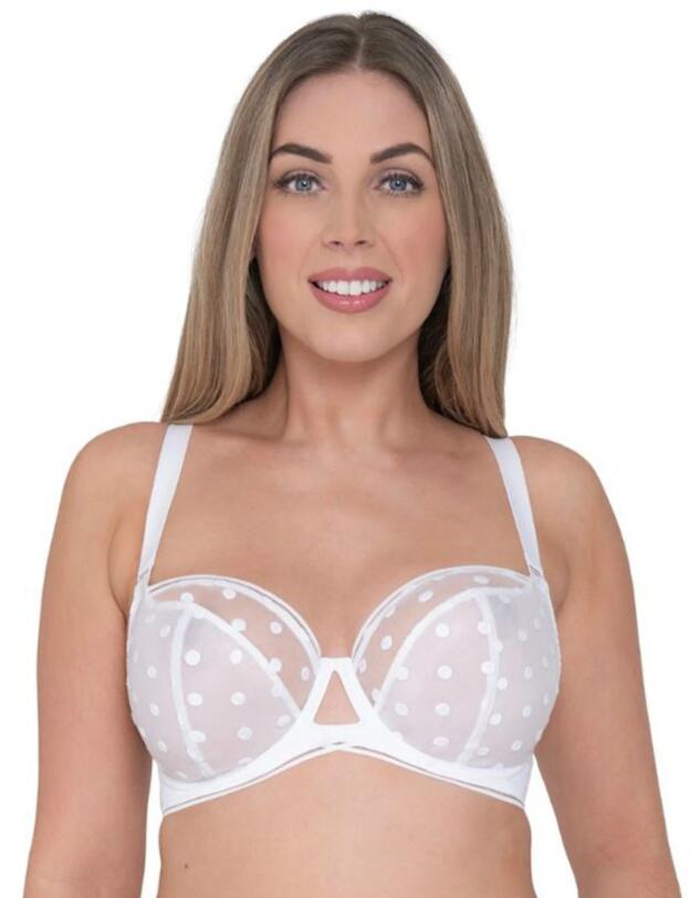 CK015100 Curvy Kate Top Spot Balcony Bra - CK015100 White