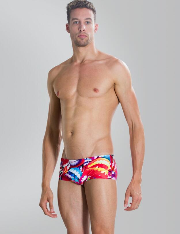 802587C179 Speedo DIGI 14CM Men's Competitions Brief - 802587C179 Orange/Blue