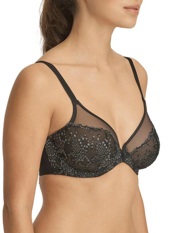 0141806/07 Prima Donna Twist 1919 Deep Plunge Balcony Bra - 0141806/07 Black