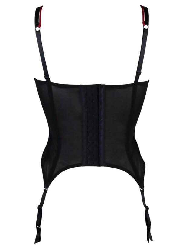 15805 Pour Moi Allure Underwired Basque - 15805 Black/Red