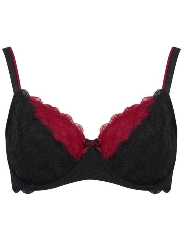 15802 Pour Moi Allure Underwired Bra - 15802 Black/Red