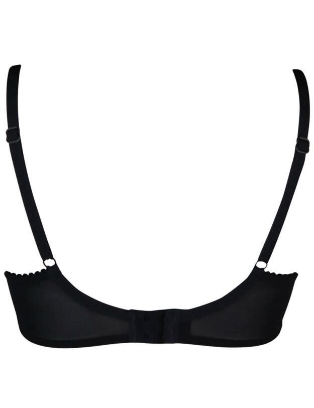16500 Contradiction by Pour Moi Imagine Half Cup Padded Bra - 16500 Black/Red