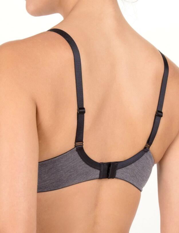 805867 Conturelle By Felina Pretty Daily Underwired Bra - 805867 Graphite Melange