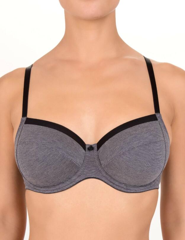 805867 Conturelle By Felina Pretty Daily Underwired Bra - 805867 Graphite Melange