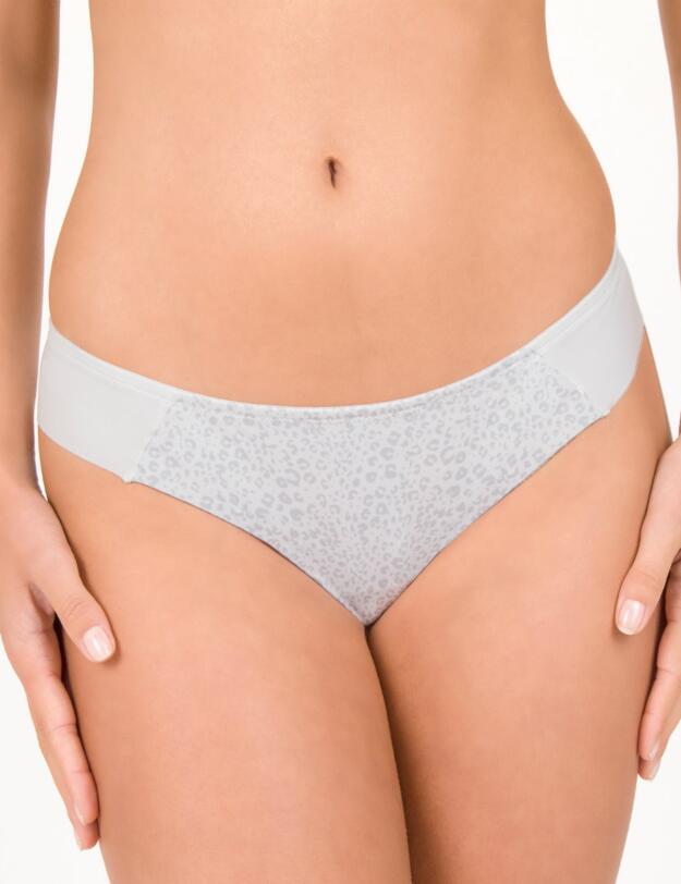 812865 Conturelle by Felina Solid Print String Thong - 812865 Platin Animal