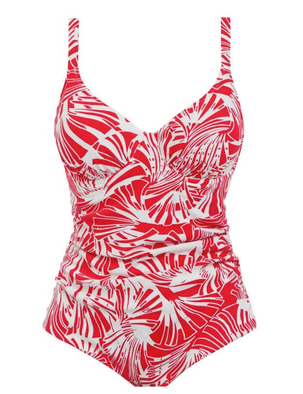 6638 Fantasie Como Gathered Plunge Swimsuit - 6638 Sunset