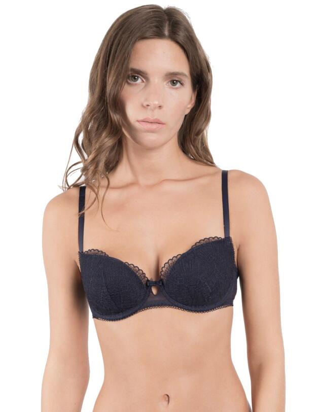 19332 Maison Lejaby Whisper Padded Half Cup Bra - 19332 Night-time