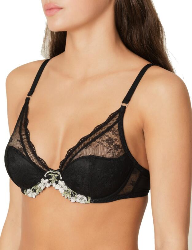 0102245 Marie Jo Ester Triangle Half Padded Bra - 0102245 Black