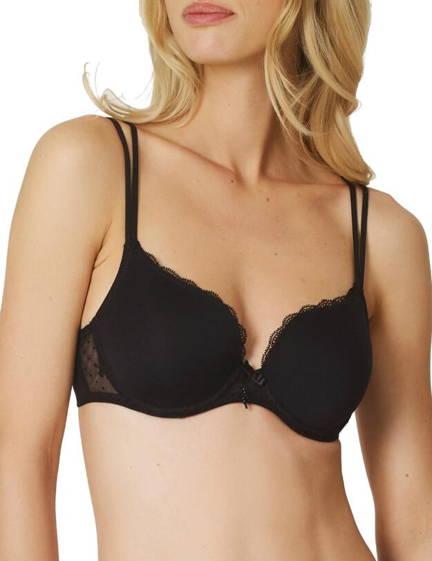 0102266 Marie Jo Eirin Heart Shaped Bra - 0102266 Black