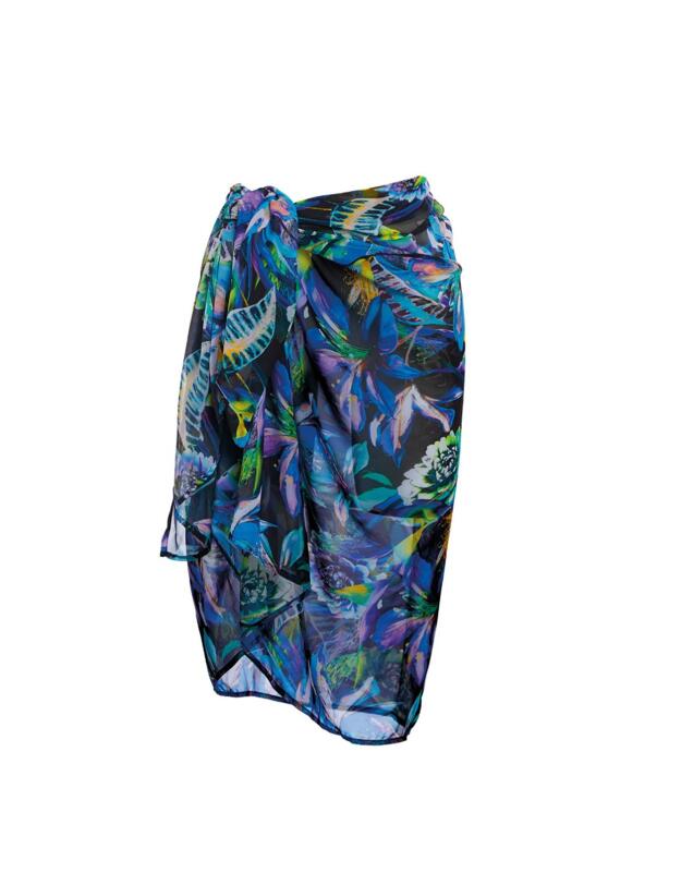 6486 Fantasie Paradise Bay Pareo - 6486 Aqua Multi