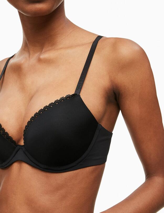 0000F2892E Calvin Klein Seductive Comfort Push-Up  - F2892E Black