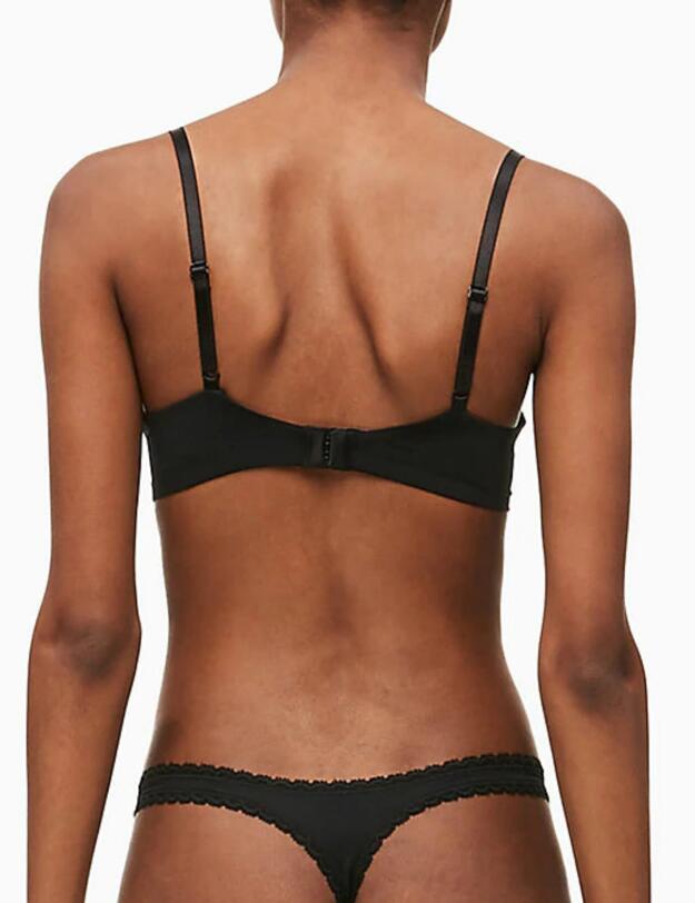 0000F2892E Calvin Klein Seductive Comfort Push-Up  - F2892E Black