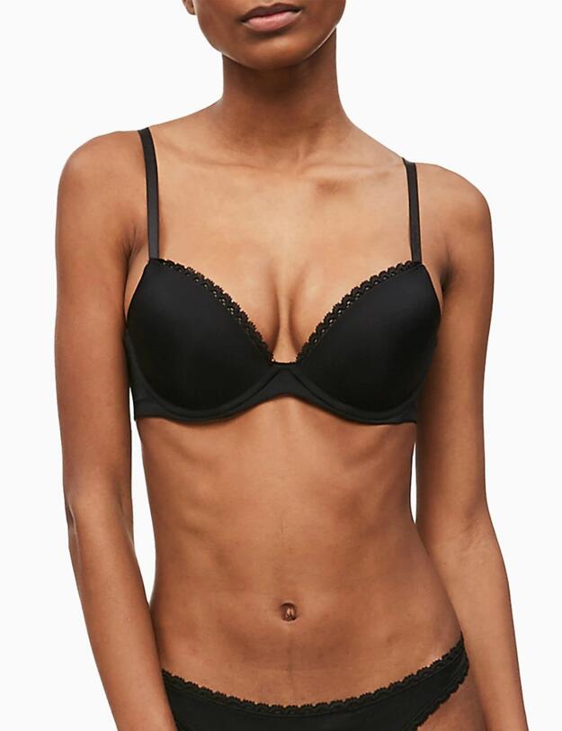 0000F2892E Calvin Klein Seductive Comfort Push-Up  - F2892E Black