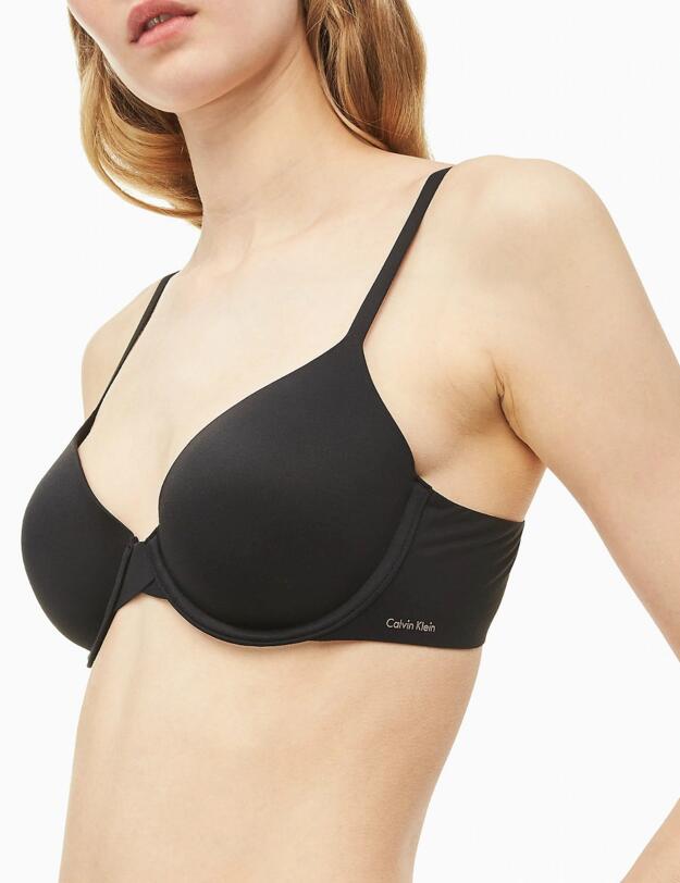 0000F3837E Calvin Klein Perfectly Fit Modern T-Shirt Bra - F3837E Black