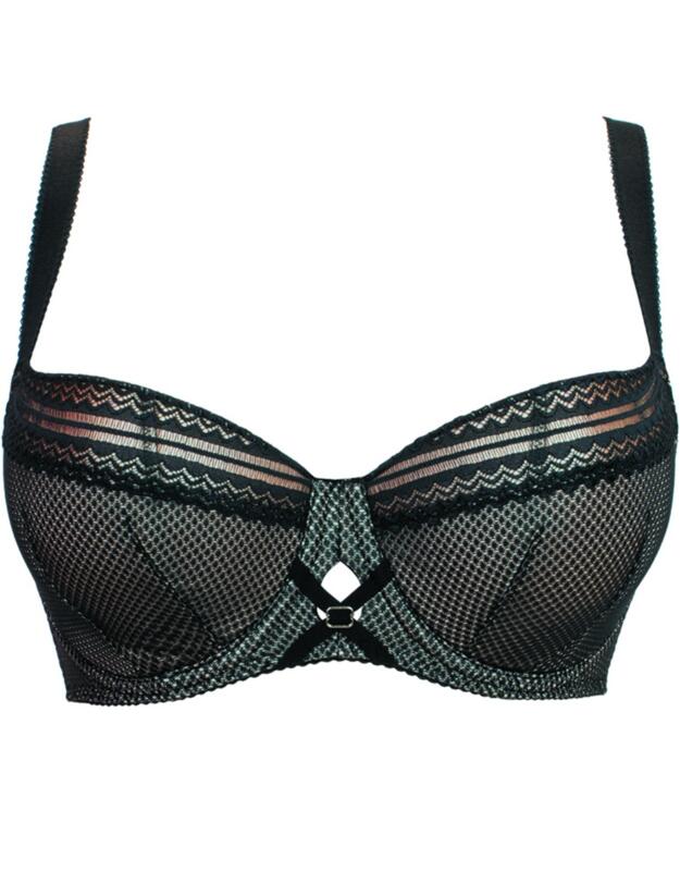 CK010106 Curvy Kate Starstruck Padded Balcony Bra - CK010106 Black/Gold