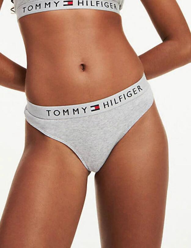 UW0UW01555 Tommy Hilfiger Tommy Original Thong - UW0UW01555 Grey Heather