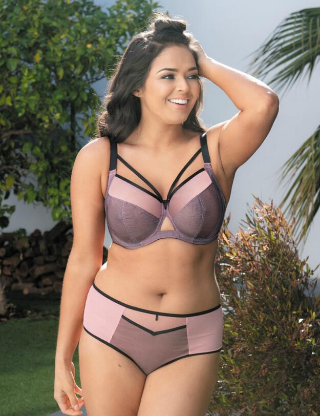 Curvy Kate Victory Viva 4 Part Cup Bra Pink/Black