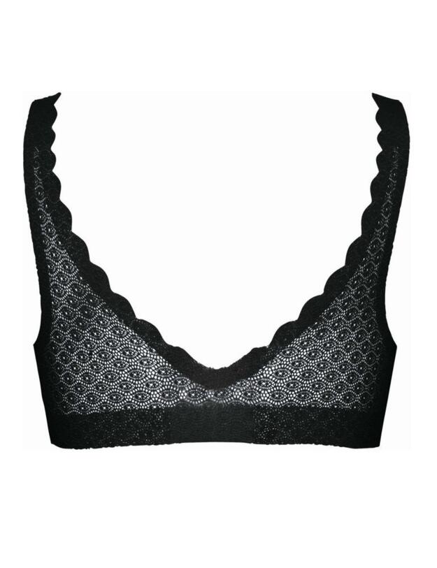 10201957 Sloggi Zero Feel Lace Bralette - 10201957 Black