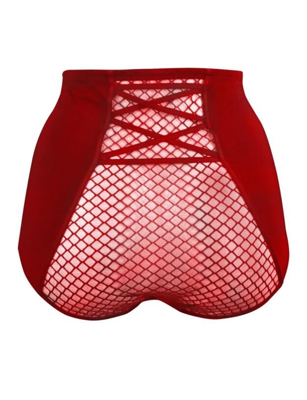 12105 Pour Moi Illicit High Waist Brief - 12105 Red