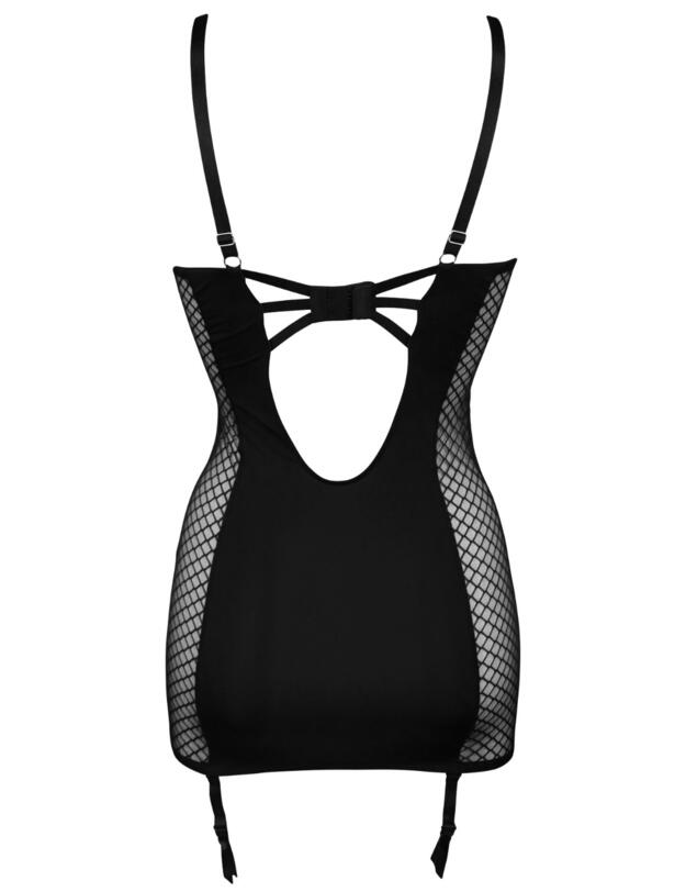 12107 Pour Moi Illicit Cami Suspender Belt Dress - 12107 Black