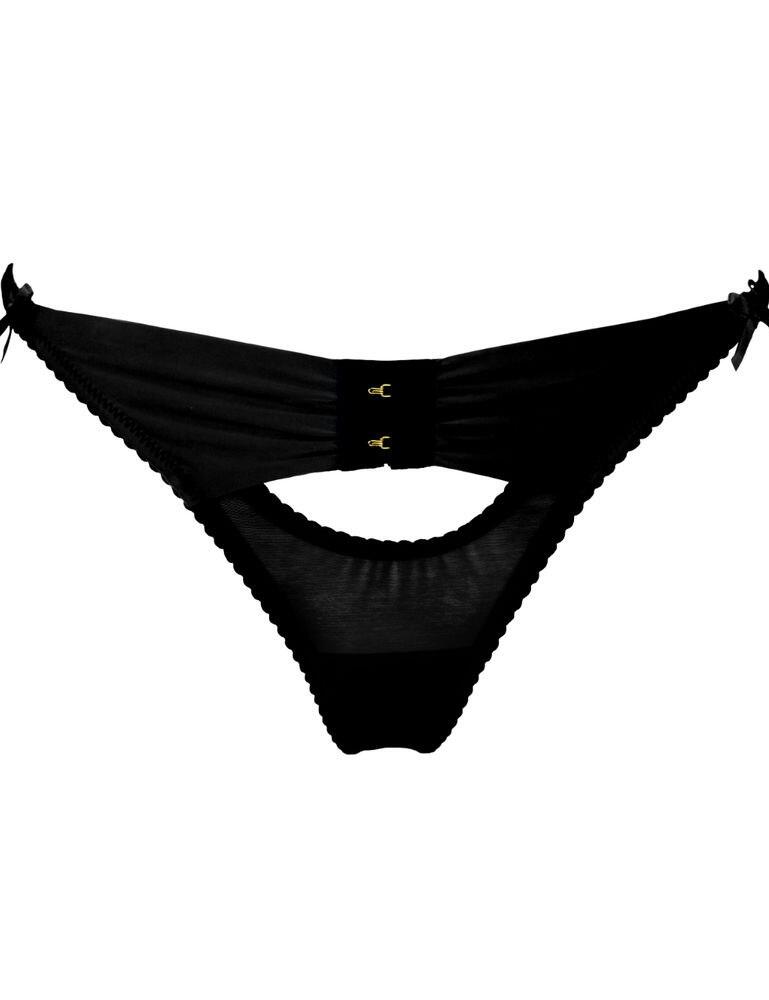 51004 Pour Moi Hook Up Thong - 51004 Black