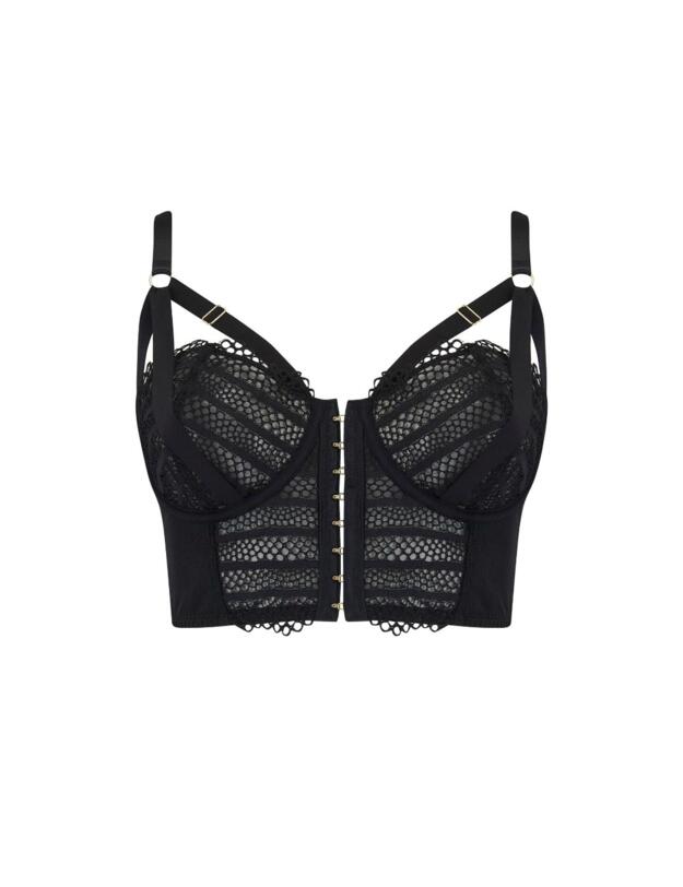 18202 Pour Moi Intense Longline Bra - 18202 Black