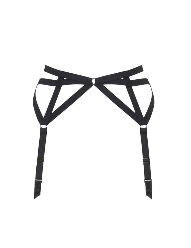 18207 Pour Moi Intense Suspender Belt - 18207 Black