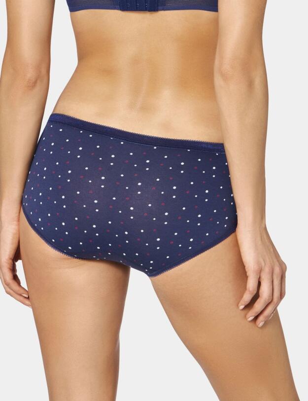 10198028 Sloggi Basic+ Midi 3 Pack Holiday Brief - 10198028 Blue/Dark Combination
