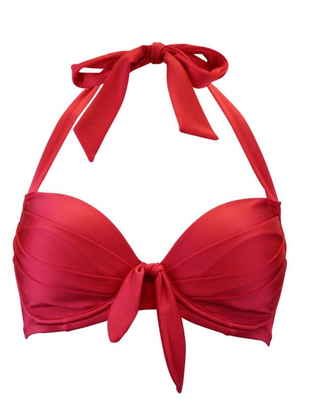 1135 Pour Moi Azure Padded Bikini Top - 1135 Deep Red