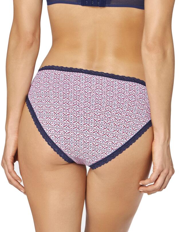 10198035 Sloggi 24/7 Weekend Holiday 3 Pack Tai Brief - 10198035 Blue/Dark Combination