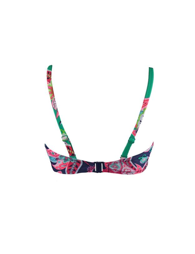 13400 Pour Moi Havana Strapless Padded Bikini Top - 13400 Navy/Green