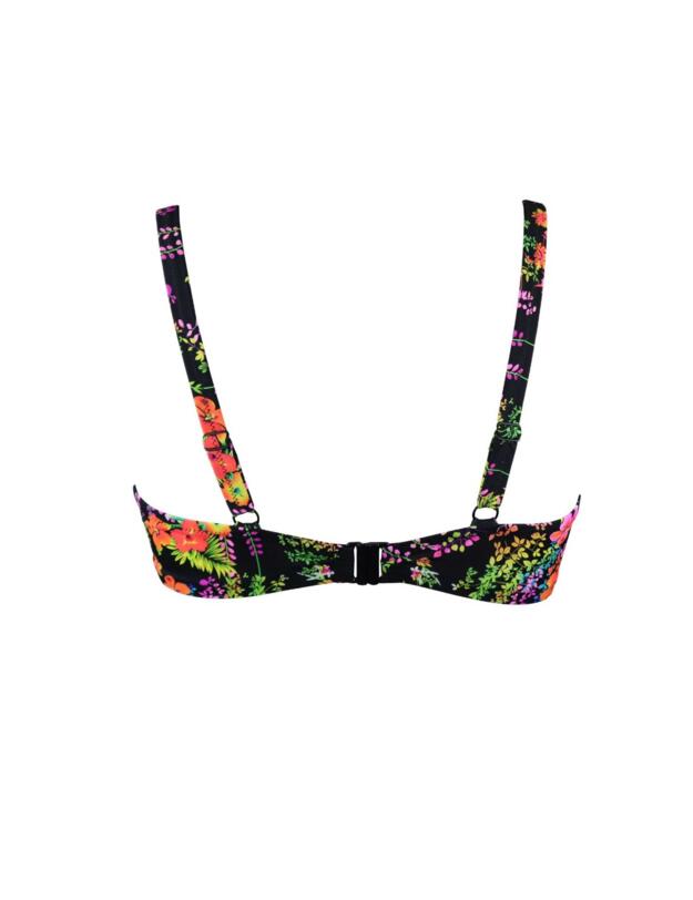 3900 Pour Moi Hot Spots Padded Bikini Top - 3900 Black Floral
