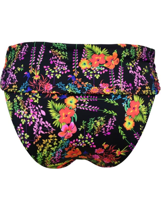 3908 Pour Moi Hot Spots Fold Over Brief - 3908 Black Floral