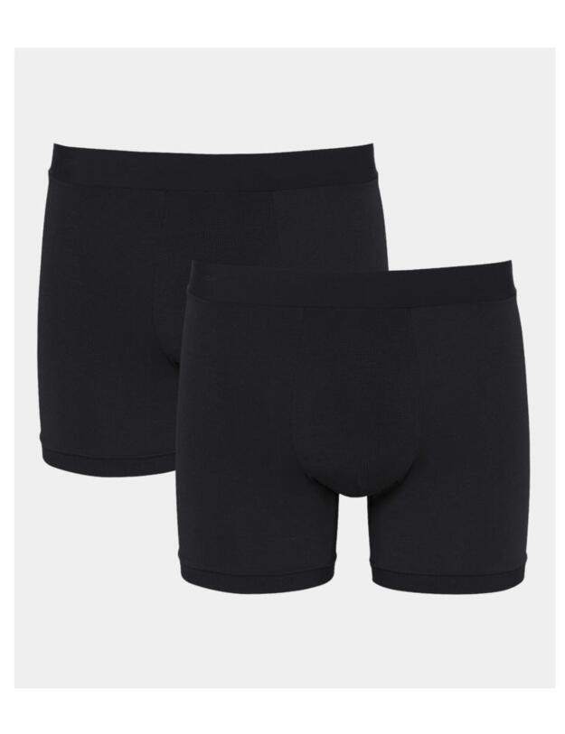 10201583 Sloggi Men Go All Round Short 2 Pack Boxer - 10201583 Black