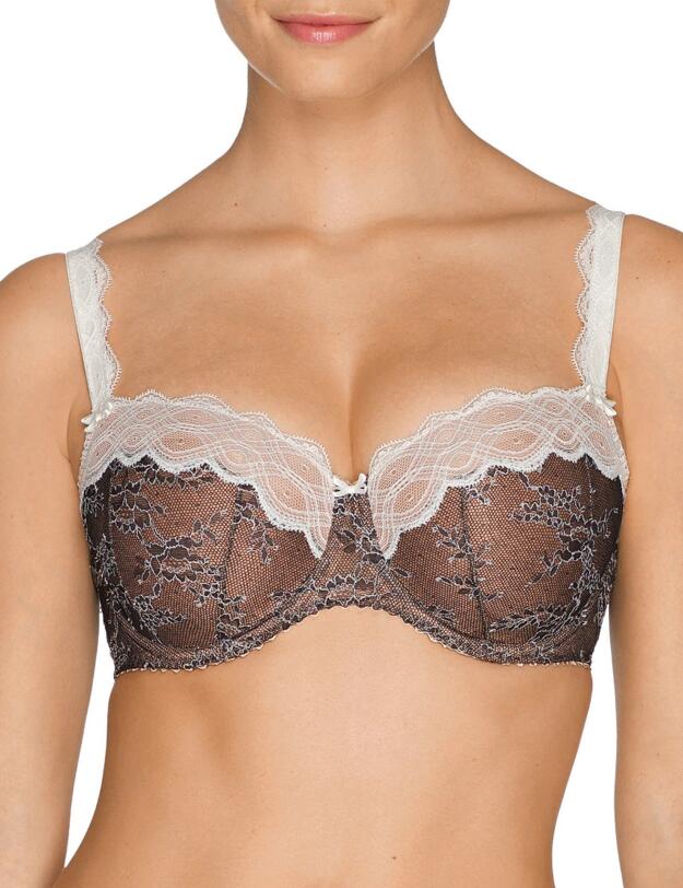 0262912/0262913 Prima Donna Crystal Padded Balcony Bra - 0262912/0262913 Black
