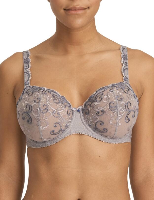 Prima Donna Candle Light Vertical Seam Balcony Bra Powder Grey