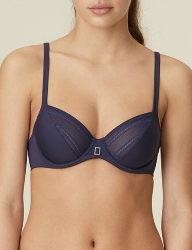 0121903 Marie Jo Charles Tulip Seam Balcony Bra - 0121903 Bleu Bijou