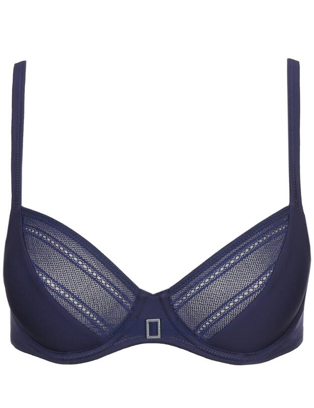 0121903 Marie Jo Charles Tulip Seam Balcony Bra - 0121903 Bleu Bijou