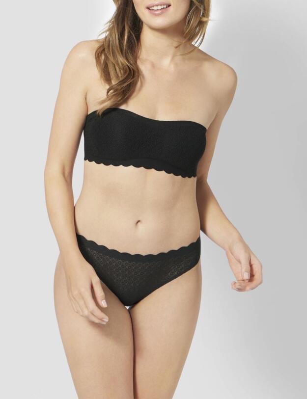 Sloggi Zero Feel Lace Brazil Panty Brief Black
